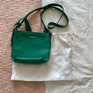 Green coach purse